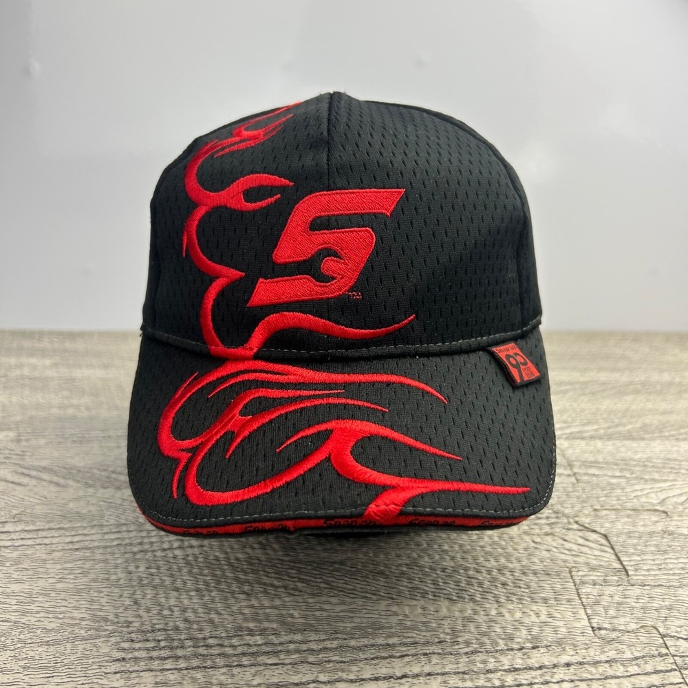90 Year Anniversary Snap On Hat Cap Strap Back Adjustable Black K Products Flame